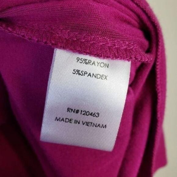 Kate & Mallory 3/4 sleeve twist front high low tunic top size large - Picture 6 of 8